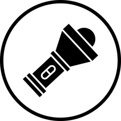 Vector Design Flashlight Icon Style
