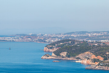 Fototapeta na wymiar Panoramic view of the surroundings of Alanya