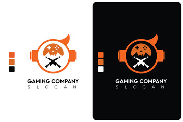 vector logo of gaming with colors 