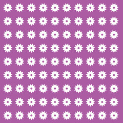 seamless pattern with flowers on purple background 
