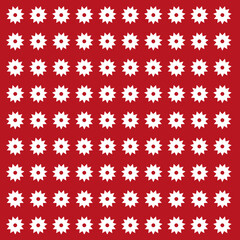 seamless pattern with flowers on red background 