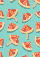 Seamless background with fruit .Eps 10 vector.