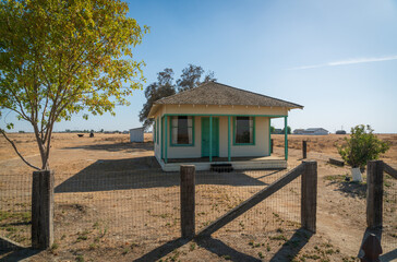 Fototapeta na wymiar Small House at Colonel Allensworth State Historic Park