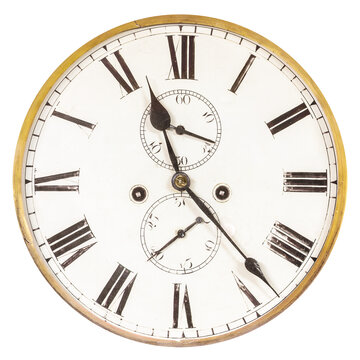 Vintage weathered ancient clock