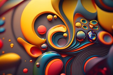 Abstract design created using AI Generative Technology