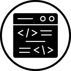 Vector Design Coding Icon Style