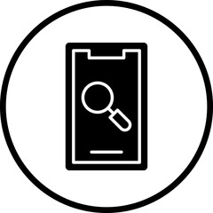 Vector Design Mobile Research Icon Style