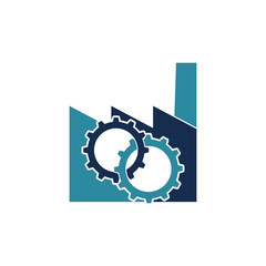 Obraz premium Industrial factory building icon isolated on transparent background