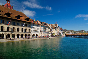 Panoramic view of Lucerne city, Switzerland