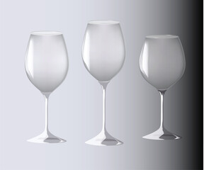  Wine glasses illustration 