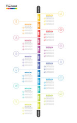 infographic Project timeline graph for 12 months modern diagram calendar, presentation vector infographic.