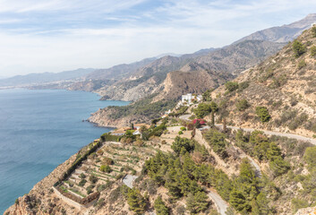 Fototapeta na wymiar Blick vom Mirador del Cerro Gordo, Andalusien, Spanien 