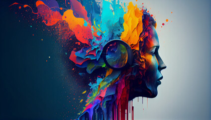 Get ready to be inspired with this colorful & creative music background illustration. This design is perfect for anyone who loves to listen to music and feel the beat.
