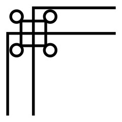 Obraz premium Corner Border Frame