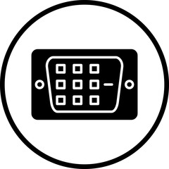 Vector Design DVI Icon Style