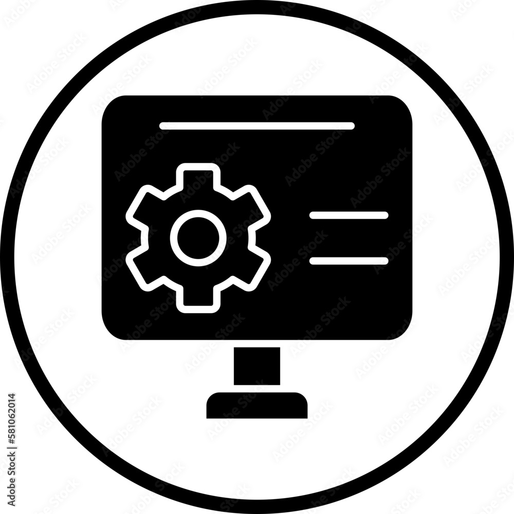 Poster vector design software development icon style