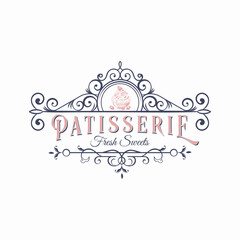 Pastry desserts and sweet cakes sketch lettering for patisserie or cafeteria and bakery cafe. Vector calligraphy for chocolate cupcake, tiramisu or muffin and cheesecake for pastry shop