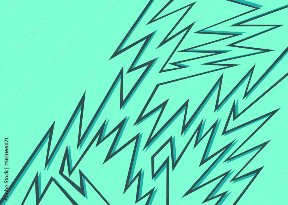 Poster abstract background with jagged spike pattern and with some copy space area