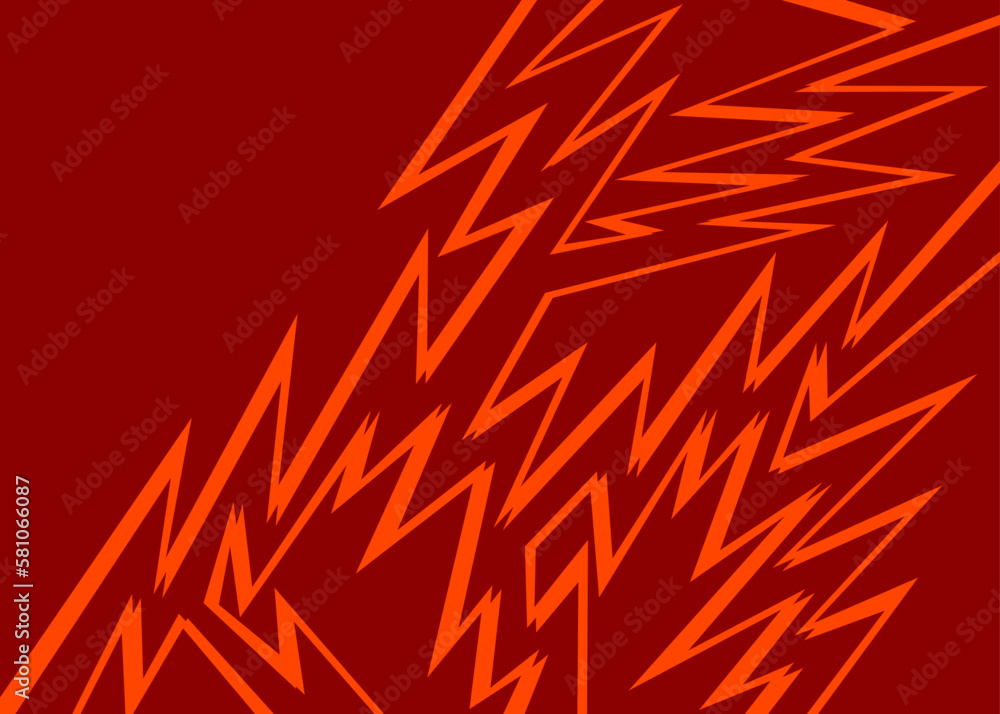 Poster abstract background with jagged spike pattern and with some copy space area