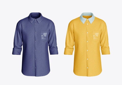 Rolled Up Dress Shirt Mockup