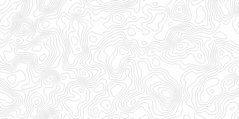 Topographic map. Geographic mountain relief. Abstract lines background. Contour maps. Vector illustration, Topo contour map on white background, Topographic contour lines vector map seamless pattern.