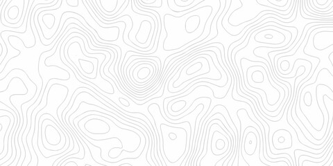 Topographic map. Geographic mountain relief. Abstract lines background. Contour maps. Vector illustration, Topo contour map on white background, Topographic contour lines vector map seamless pattern.