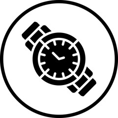 Vector Design Wristwatch Icon Style