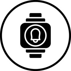 Vector Design Smartwatch Alarm Icon Style