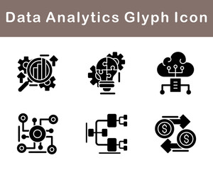 Data Analytics Vector Icon Set