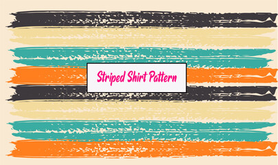 striped shirt colorful pattern, Stylish retro vintage stripes, striped for your shirt design style, Seamless vector stripy summer pattern