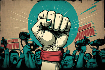 Free the Press Celebrating World Press Freedom Day Generative ai