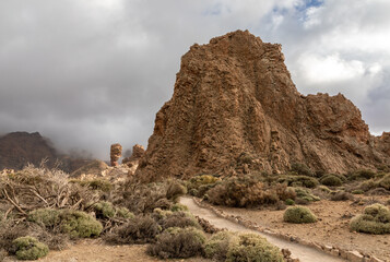 Felsformation im Teide Nationalpark auf Teneriffa