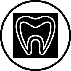 Vector Design Tooth Xray Icon Style
