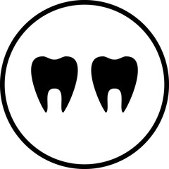Vector Design Teeth Icon Style