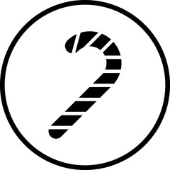 Vector Design Candy Cane Icon Style