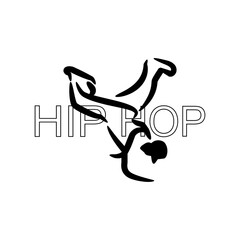 vector image of people dance,dance pose silhouette