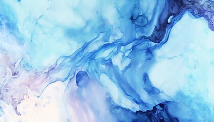Abstract blue watercolor paint marble background, Ink colors are amazingly bright artwork watercolor