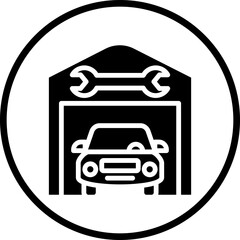 Vector Design Service Station Icon Style