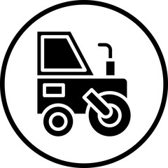 Vector Design Road Roller Icon Style