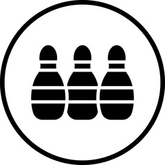 Vector Design Bowling Icon Style