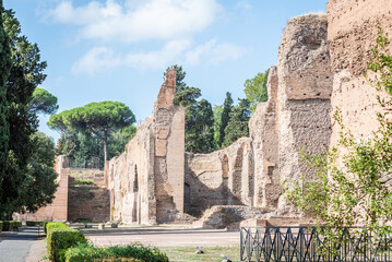 Ruins In The Baths of Caracalla In Rome, Italy