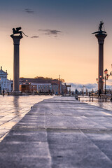 Dawn exposure of Piazza San Marco