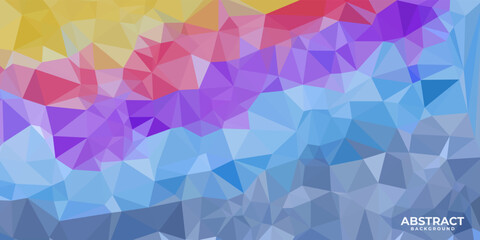 Obraz premium abstract colorful background with triangles