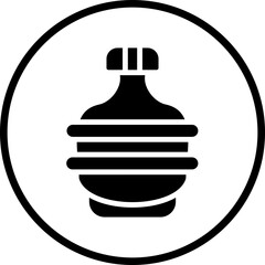 Vector Design Army Canteen Icon Style