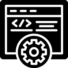 Vector Design Web Programming Icon Style