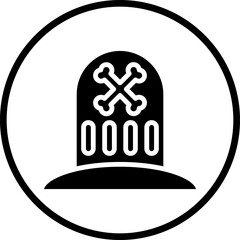 Vector Design Pirate Grave Icon Style