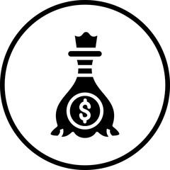 Vector Design Money Bag Icon Style