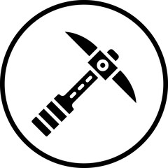 Vector Design Pickaxe Icon Style