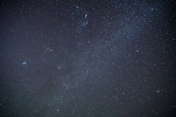 Fototapeta na wymiar Night starry sky with milky way on the Ascension island