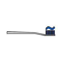 Toothbrush icon on white.
